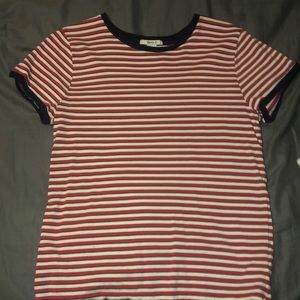 Forever 21 Striped Ringer Tee